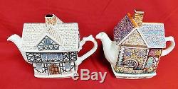 Set of 6 Enegland James Sadler Teapots