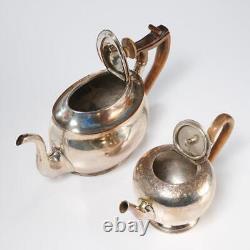 Sheffield Silver Plated 19th Century Tea Pot Creamer Sugar Mixed Lot Set