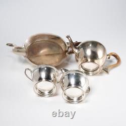 Sheffield Silver Plated 19th Century Tea Pot Creamer Sugar Mixed Lot Set