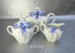 Shelley Dainty Blue Tea Set (Teapot, Creamer & Covered Sugar Bowl)