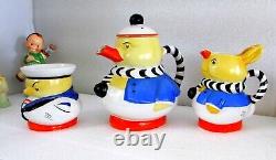 Shelley Mabel Lucie Attwell 3 Piece Duck Animal Nursery Series Tea Set England