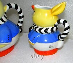 Shelley Mabel Lucie Attwell 3 Piece Duck Animal Nursery Series Tea Set England