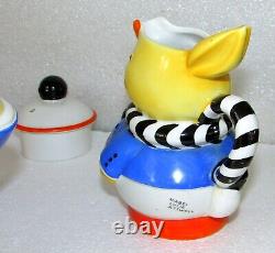 Shelley Mabel Lucie Attwell 3 Piece Duck Animal Nursery Series Tea Set England