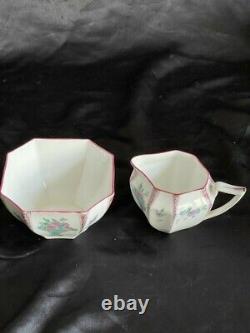 Shelley Queen Anne Tea Set Vase Of Flowers Pattern No 11495 Including Teapot