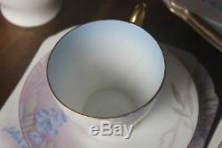 Shelley Tea Set 24 pc Wisteria Cup Saucer Pot teacup teapot trio Art Deco blue