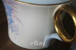 Shelley Tea Set 24 pc Wisteria Cup Saucer Pot teacup teapot trio Art Deco blue