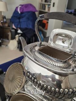 Silver Plated Gorham Newport Tea & Coffee Set 5 Piece With Tray unknown year