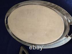 Silver Plated Gorham Newport Tea & Coffee Set 5 Piece With Tray unknown year