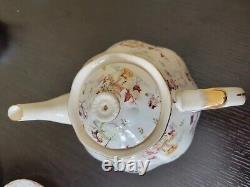 Snowman Gracie China Tea Cup, Footed Saucer, Teapot, Cream & Sugar, 29 Piece Set