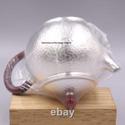 Solid 999 Pure Silver Teapot Handmade Small Kung Fu Fine Silver Weave Pot Sets