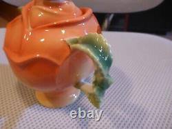 Sorelle 3D ROSES Fine Porcelain TEA SET- Teapot 2 Cups Saucers Spoons Plates-NEW