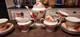 Sorelle Porcelain Tea Set Teapot Creamer & Sugar Cups & Saucers For Six