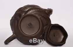 Special Rare Antique China Handmade Pottery Yixing Dragon Zisha Teapot PT176