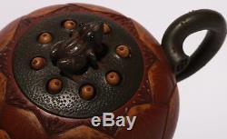 Special Rare Antique Chinese Handwork Pottery Yixing Zisha Teapot PT174