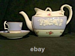 Spode Copelands China Maritime Rose Teapot & Demitasse Set