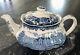 Staffordshire England Pallissy 1790 Avon Scenes Hand Engraved 2.5 Pint Teapot