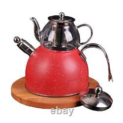 Stainless Steel Teapot Set, Turkish Tea Pot Set, Tea Kettle, Tea Maker