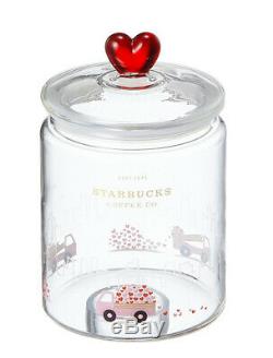 Starbucks Korea 2019 Valentine glass tea pot + Ceramic mug + glass canister SET