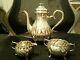 Sterling Silver 925 Tea Pot Set 896 Grams Milk Sugar Anique Danish Excellent