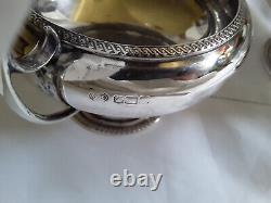 Sterling Silver Tea Pot Set Sheffield, England 1898 John Round and Son