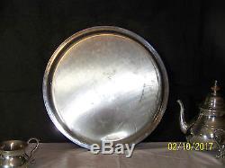 Stieff Colonial Williamsburg Pewter 4 PC Tea Set
