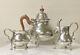 Stieff Pewter Williamsburg Restoration Tea Set Teapot Sugar Creamer (3) Pieces