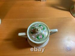 Stunning Antique Nippon China Tea Set W Tray, Handpainted, Sugar Creamer Teapot