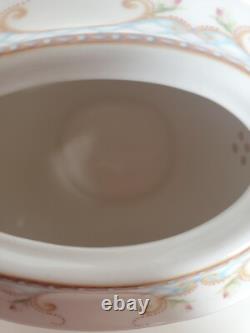 Superb Vintage Mini Teapot with Pink Roses & Romantic Scenes 6