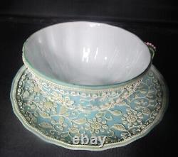 Superior Quality Artist-Signed JAPANESE MORIAGE TEA Pot & Cup Set, circa 1890s