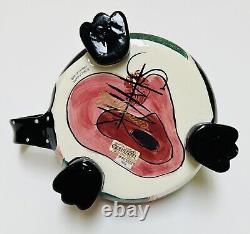 Swak Lynda Corneille Whimsical Tea Pot Sasha Pink Poodle Cats Sealed with a Kiss