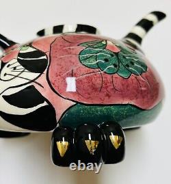 Swak Lynda Corneille Whimsical Tea Pot Sasha Pink Poodle Cats Sealed with a Kiss