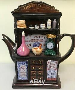 Swineside Teapottery Apothecary Teapot 10H x 9 1/2W x 3 1/2D