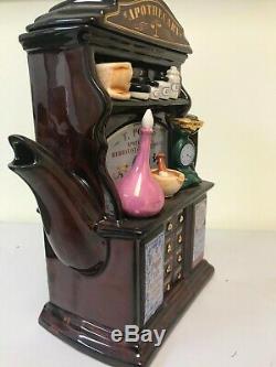 Swineside Teapottery Apothecary Teapot 10H x 9 1/2W x 3 1/2D