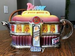 THE TEAPOTTERY Limited Edition Collectible TeapotEARL'S DINER681/2000UNUSED