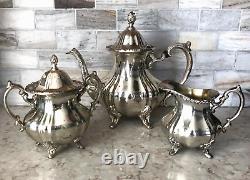 TOWLE Silver Plated Grand Duchess Tea / Coffee Pot set