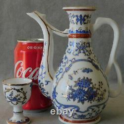 Tableware TEA POT SET Hand Painted China Blue White