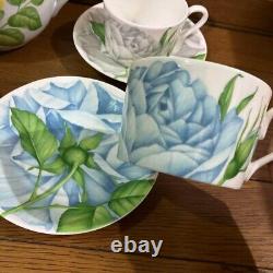 Taitu Rose & Rose Tea Pot Tea Cup Saucer 3 Set EMILIO BERGAMIN