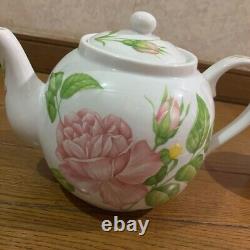 Taitu Rose & Rose Tea Pot Tea Cup Saucer 3 Set EMILIO BERGAMIN