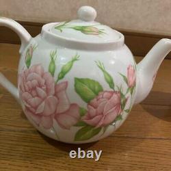 Taitu Rose & Rose Tea Pot Tea Cup Saucer 3 Set EMILIO BERGAMIN