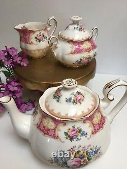 Tea/Coffee Set Teapot Royal Albert Lady Carlyle Excellent