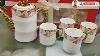 Tea Pot Set 4 Cups And 1 Ceramic Tea Pot Set Golden