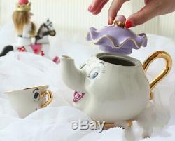 Tea Set Cartoon Beauty And The Beast Tea Set Mrs Potts Teapot Chip Cup Sugar