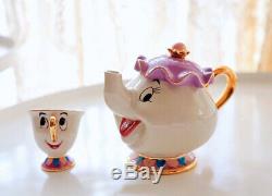 Tea Set Cartoon Beauty And The Beast Tea Set Mrs Potts Teapot Chip Cup Sugar
