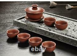 Tea Set Chinese Kung Fu Purple Sand Teapot Teacup Ceramic Set Handmade Drinkware