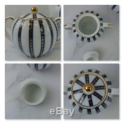 Tea Set Royal Danube 1886 Teapot / Sugar / Cream / 4 Cups / Saucers