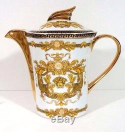 Tea cup set GOLD Designed by European Artrans Tray, saucer, tea pot, Versace style