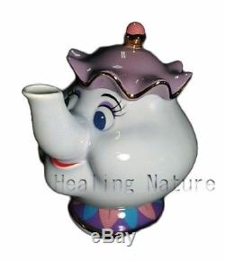 Tea set Chip Mrs. Potts Beauty Beast pot cup Disney Tokyo Resort Made Japan