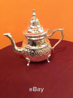 Tea set Moroccan Essaouira handmade Tea set / Moroccan teapot/tea glasses