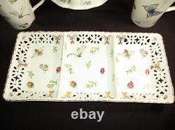 Teapot Mugs & Dessert Cookie Cheese Cracker Tray Garden Whispers Skye Mcghie