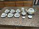 Teapot Or Coffee + Sugar Creamer W Lid & 6 Cups Saucers Casa Do Artesao Portugal